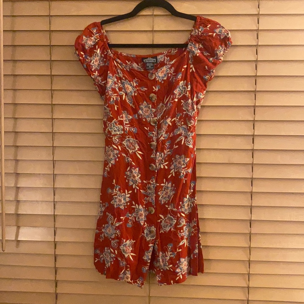 Off the shoulder patterned dress
